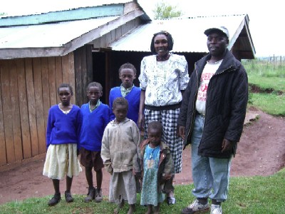 David Sitienei, Ogiek man, with part of his family